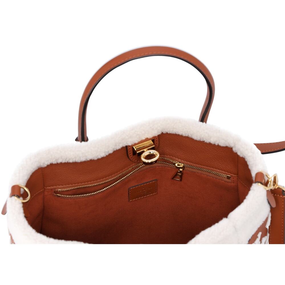 Louis Vuitton On My Side MM Monogram Tuffetage Tote Bag M21004 Brown - Picture 4 of 8